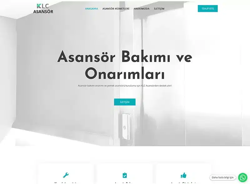 Asansör Bakım Sitesi