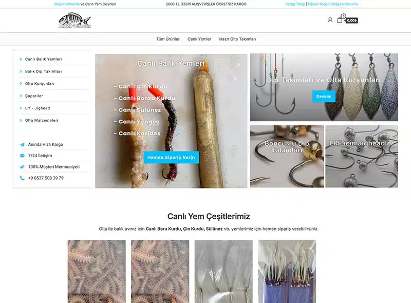 Su Sporları Oltacılık Web Sayfası