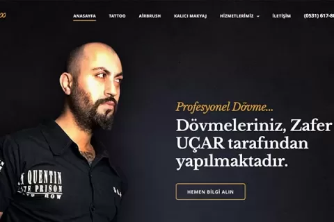 Tattoo, Dövme Salonu Sitesi