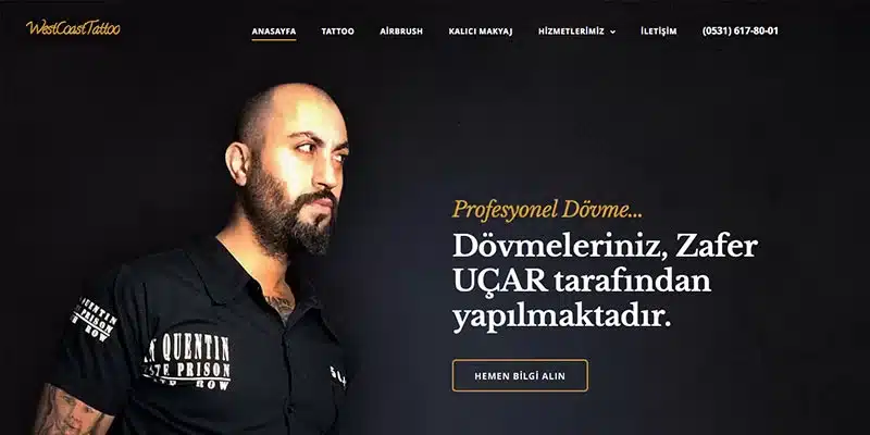 Tatto, Dövme Salonu Sitesi